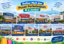 Daftar Mall dan Pusat Perbelanjaan di Jember yang Bisa Dikunjungi